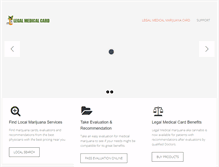Tablet Screenshot of legalmedicalcard.com